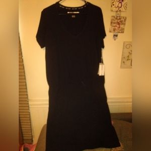 A long black DKNY Tshirt sport dress size XL